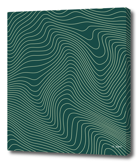 Abstract Lines 02 - Forest Green