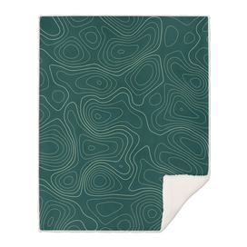 Topographic Map 01 - Forest Green
