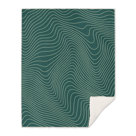 Abstract Lines 02 - Forest Green