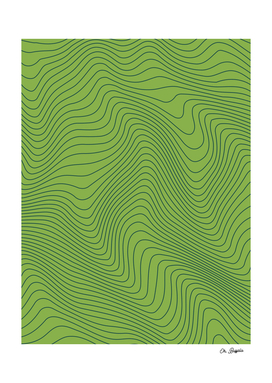 Abstract Lines 02 - Green