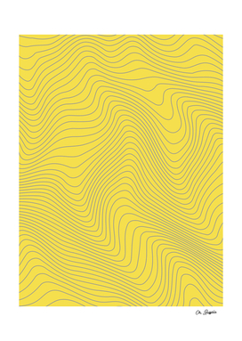 Abstract Lines 02 - Yellow