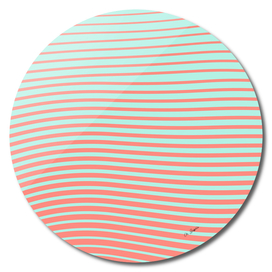 Line Gradient 02 - Coral + Mint