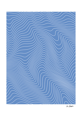 Abstract Lines 02 - Blue