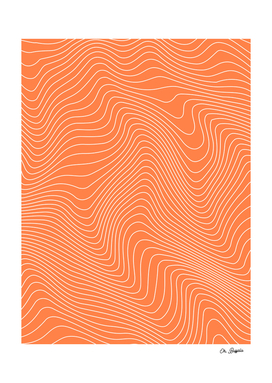 Abstract Lines 02 - Tangerine