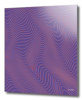 Abstract Lines 02 - Ultraviolet + Coral