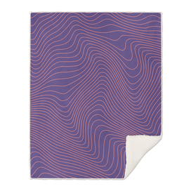 Abstract Lines 02 - Ultraviolet + Coral
