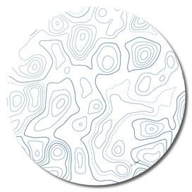 Topographic Map 03 - Classic Blue
