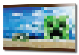 Minecraft Painting Seaside Creeper