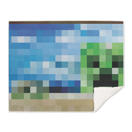 Minecraft Painting Seaside Creeper