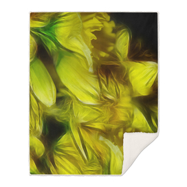 Abstract Yellow Daffodils