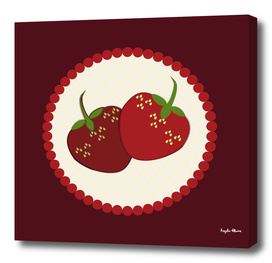 Summer Strawberry Cream Pie Art