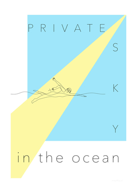 private sky in the ocean