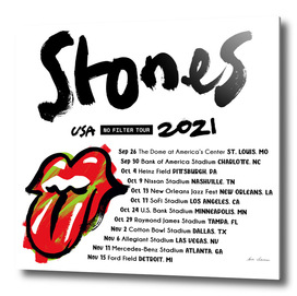 Stones No Filter USA Tour Dates 2021 code BD01