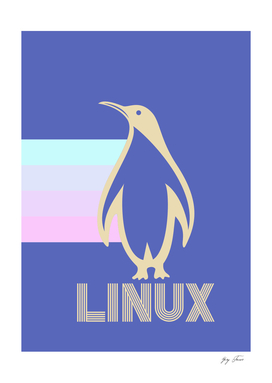 Pastel LINUX Penguin