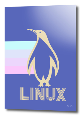 Pastel LINUX Penguin