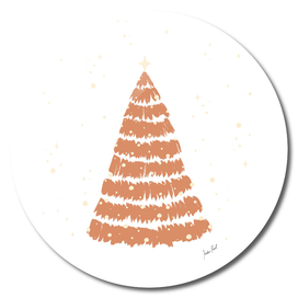 Christmas tree, winter illustration, pine tree