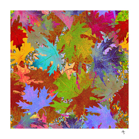 colorful leaves, rainbow autumn, holiday of the soul,