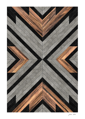 Urban Tribal Pattern No.2 - Concrete and Wood