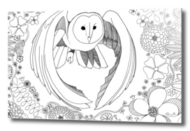 Owl Floral
