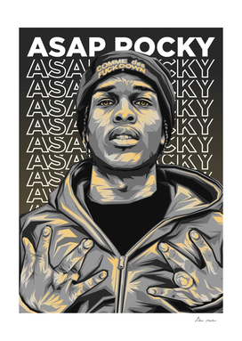 Asap Rocky pop art rapper
