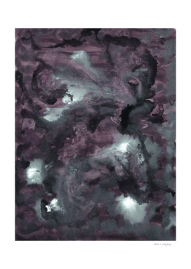 Mauve Ink Galaxy Nebula Dream #1 #decor #art