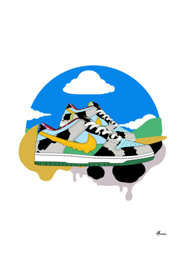 Sneakers cow