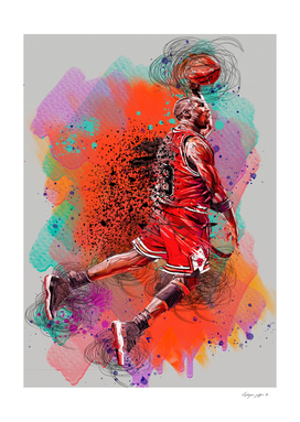 Michael Jordan Water Color