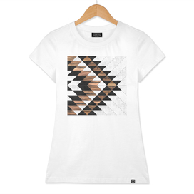 Urban Tribal Pattern No.9 - Aztec - Concrete and Wood