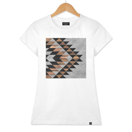 Urban Tribal Pattern No.10 - Aztec - Concrete and Wood