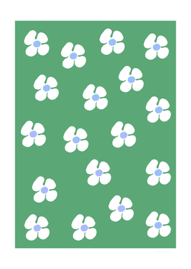 flower pattern - green