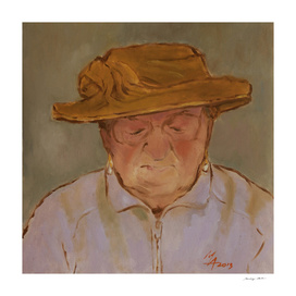 Old Woman with Yellow Hat