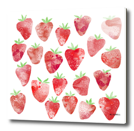 Strawberries Watercolor