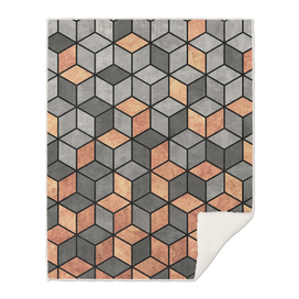 Concrete and Copper Cubes