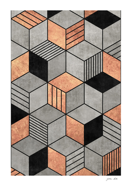 Concrete and Copper Cubes 2