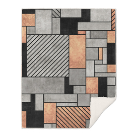 Random Pattern - Concrete and Copper