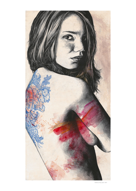 Delirium Còrdia | Zentangle tattoo nude woman