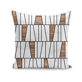 Mid-Century Modern Pattern No.4 - Concrete and Wood