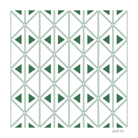 Grass Green Art Deco Triangles | Beautiful Interior Design
