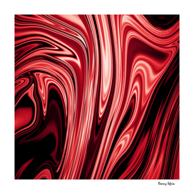 Red abstract wave liquid