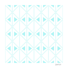 Pale Turquoise Art Deco Triangles | Interior Design