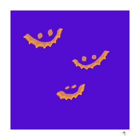 flying emoticons, halloween emoticons, bats ,