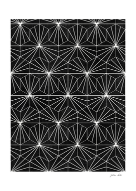 Hexagonal Pattern - Black Concrete