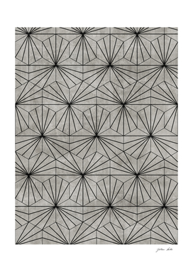 Hexagonal Pattern - Grey Concrete