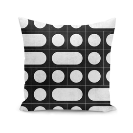 Mid-Century Modern Pattern No.14 - Black and White