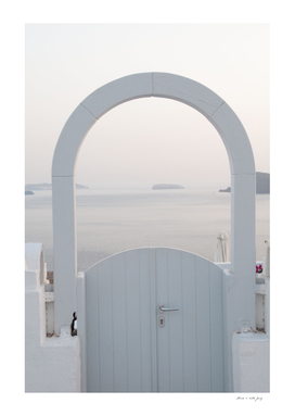 Santorini Oia Gate #1 #minimal #wall #art