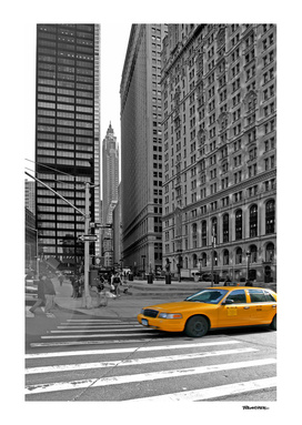 NYC - Yellow Cabs - Trinity Place