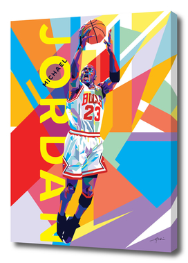 Michael Jordan Pop Art WPAP #1