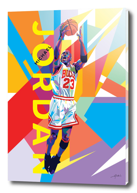 Michael Jordan Pop Art WPAP #1