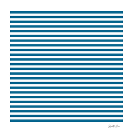 Blue Sapphire Small Horizontal Stripes | Interior Design