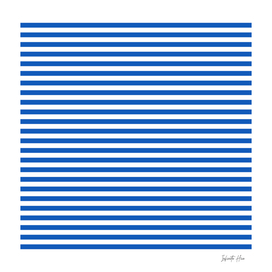 Blue Is the Coolest Color Small Horizontal Stripes | Design